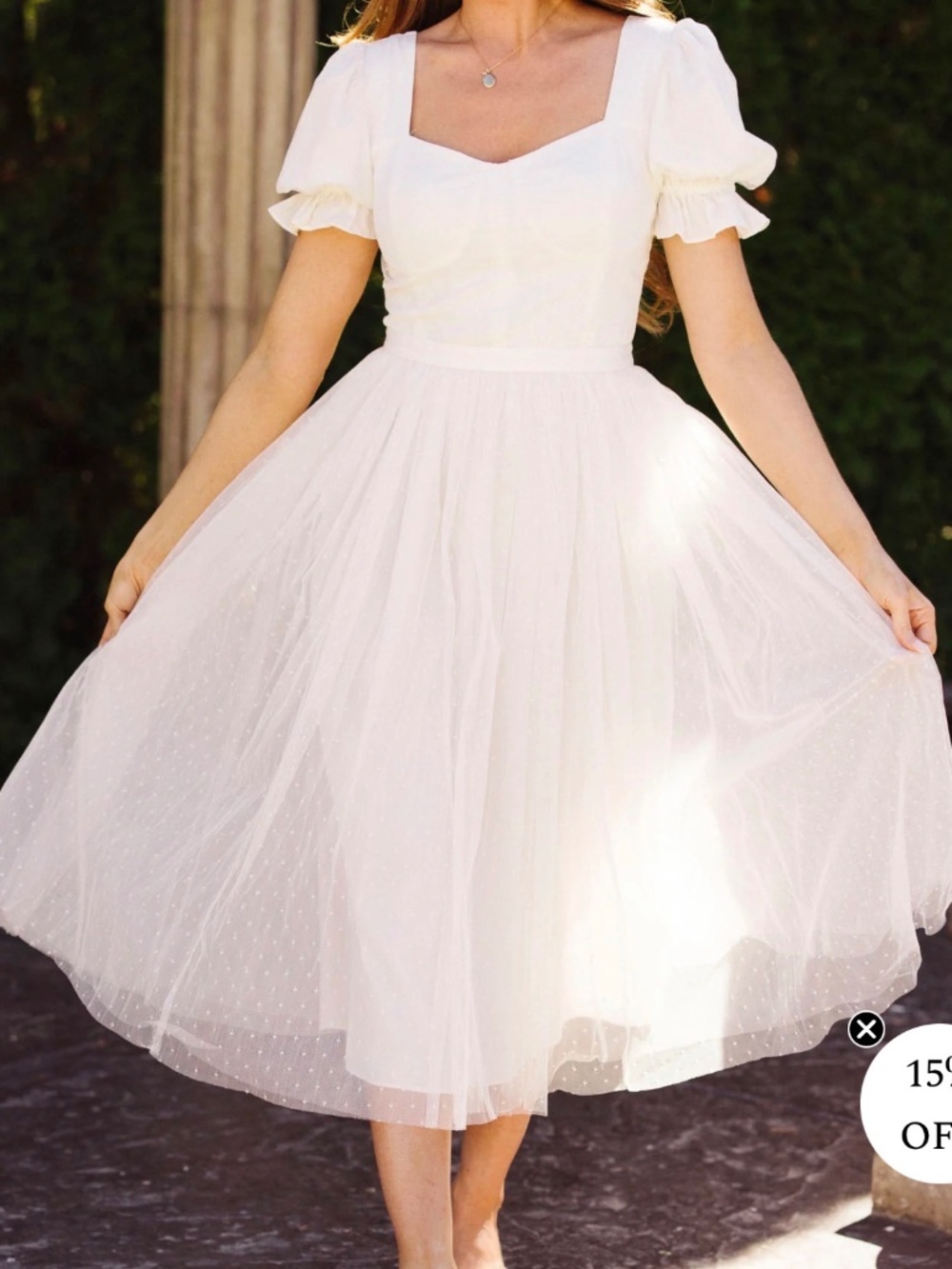 Ivy City Co White Ballerina Dress